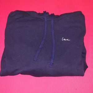 Blue love hoodie
